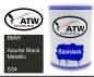 Preview: BMW, Azurite Black Metallic, S34: 500ml Lackdose, von ATW Autoteile West.